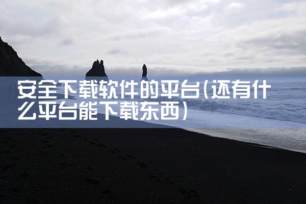 安全下载软件的平台